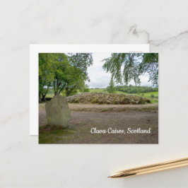 Staande steen bij Clava Cairns, Schotland Briefkaart