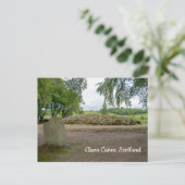 Staande steen bij Clava Cairns, Schotland Briefkaart (Staand voorkant)