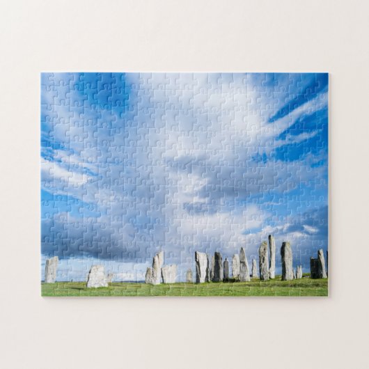 Staande stenen van Callanish 1 Legpuzzel (Horizontaal)
