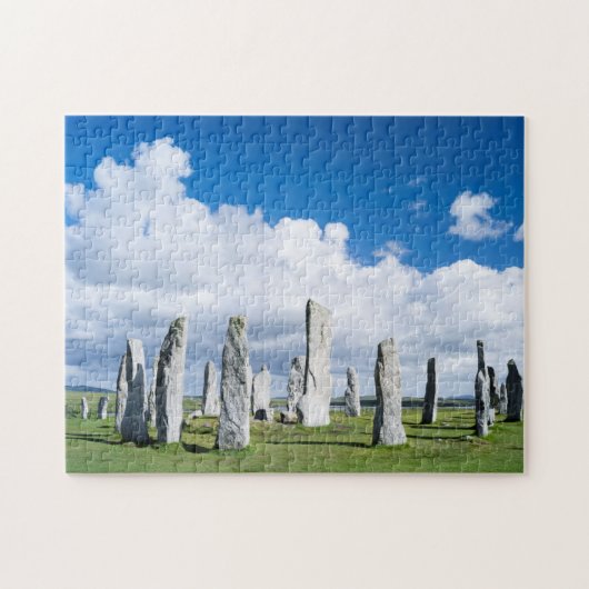 Staande stenen van Callanish 2 Legpuzzel (Horizontaal)