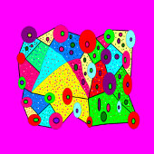 Staande sterke boodschap met patronen koffiemok