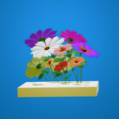 Staande sterke boodschap met patronen koffiemok