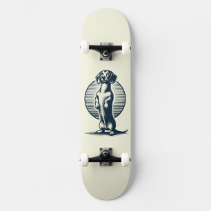 staande teckel persoonlijk skateboard