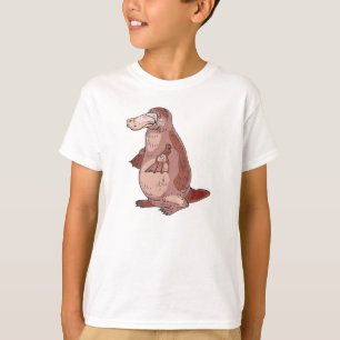 staande vogelbekdier t-shirt