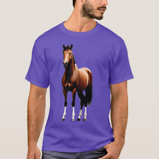Staande Warmbloed Paard cadeau T-shirt