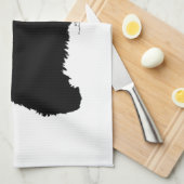 Staande Westie Silhouet Theedoek (Quarter Fold)