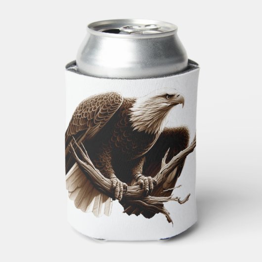 Staande zeearend blikjeskoeler (Blikje Voorkant)