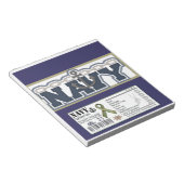 Staap van de militaire gevel van de marine Snoep Notitieblok (Schuin)