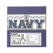 Staap van de militaire gevel van de marine Snoep Notitieblok (Voorkant)