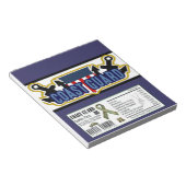 Staap van de Snoep van de kustwacht van de militai Notitieblok (Schuin)