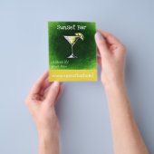 Staap van een bar of van een nachtclub flyer (Hand)