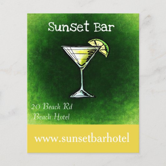 Staap van een bar of van een nachtclub flyer (Voorkant)