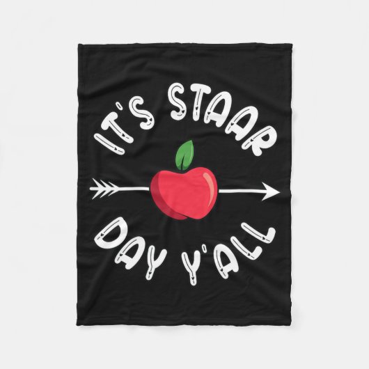 Staar Dag Yall Texas Staar Test Dag Fleece Deken (Voorkant)