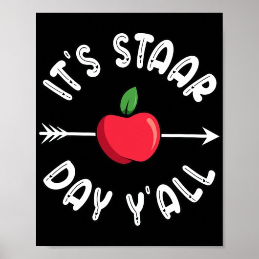 Staar Dag Yall Texas Staar Test Dag Poster (Voorkant)