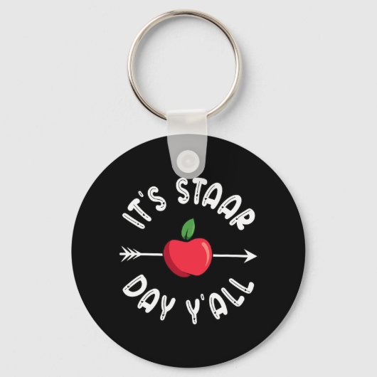 Staar Dag Yall Texas Staar Test Dag Sleutelhanger (Voorkant)