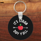 Staar Dag Yall Texas Staar Test Dag Sleutelhanger (Voorkant)