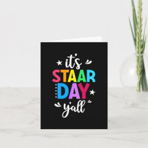 Staar-dag Yall-toetsdag Testdag Leraar Student Kaart