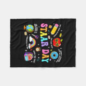 Staar-dagtest leraar student positief leraar fleece deken (Voorkant (Horizontaal))