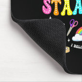 Staar-dagtest leraar student positieve leraar muismat (Hoek)