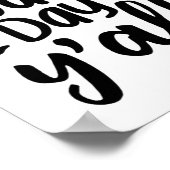 Staar Day Yall Schattigee testdag voor leerkrachte Poster (Hoek)