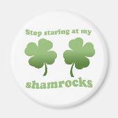 STAAR NIET NAAR MIJN SHAMROCKS MAGNEET (Voorkant)