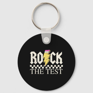 Staar Staat Toetsdag Rock De Test ABCD Leraar Sleutelhanger