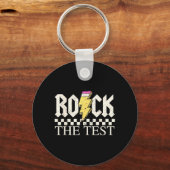 Staar Staat Toetsdag Rock De Test ABCD Leraar Sleutelhanger (Voorkant)
