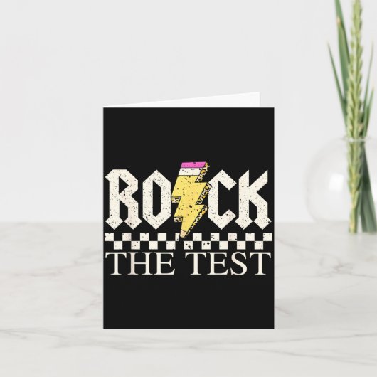 Staar Staat Toetsdag Rock De Toets ABCD Leraar Kaart (Voorkant)