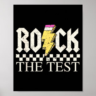 Staar Staat Toetsdag Rock De Toets ABCD Leraar Poster