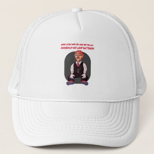 Staar te lang in het donker en uiteindelijk trucker pet (Voorkant)