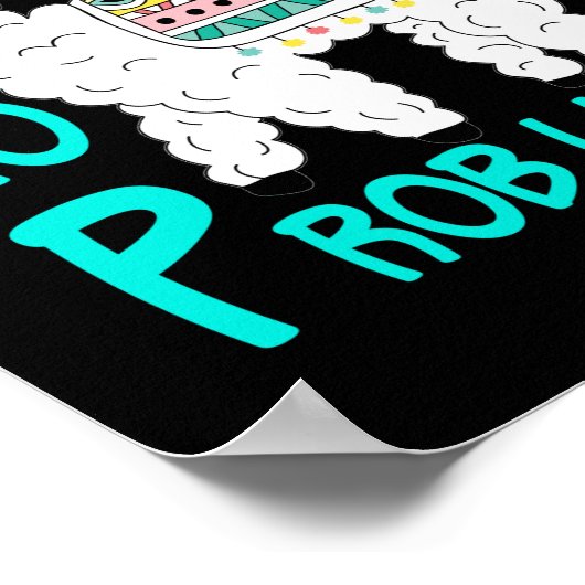 STAAR Test Geen Prob Llama-lerarenexamen Poster (Hoek)