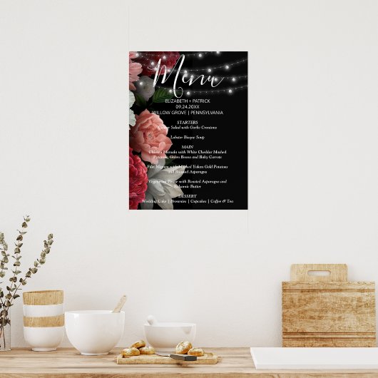 Staarlicht van Bourgogne Poster (Keuken)