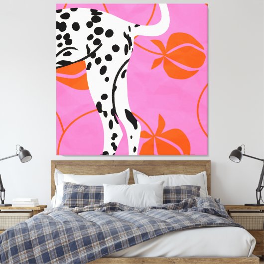 Staart en textuur canvas afdruk (Insitu (Slaapkamer))