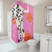 Staart en textuur douchegordijn (In situ)