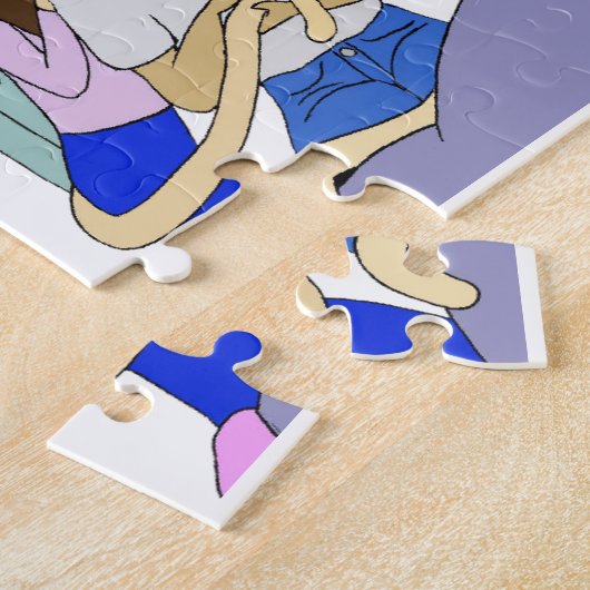 Staart harem legpuzzel (Zijkant)