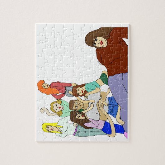 Staart harem legpuzzel (Verticaal)