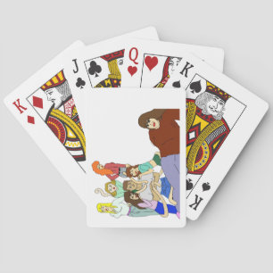 Staart harem pokerkaarten