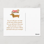 Staart kwispelende hondenverjaardag Dank u Briefka Briefkaart (Achterkant)