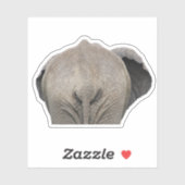 Staart olifant foto sticker (Vel)