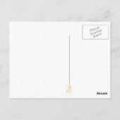 Staart omhoog (kitten) Briefkaart (Achterkant)