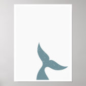 staart-Poster van de orka Poster (Voorkant)