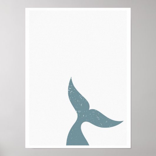 staart-Poster van de orka Poster (Voorkant)