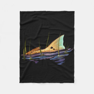 Staart Rode Vis Rode Trommel Vis T-shirt Rode Vis Fleece Deken