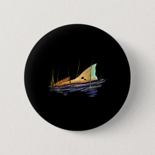 Staart Rode Zeebaars Rode Trom Vis Shirt Rode Zeeb Ronde Button 5,7 Cm