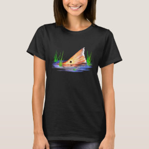 Staart Rode Zeebaars Rode Trommel Vis Rode Zeebaar T-shirt