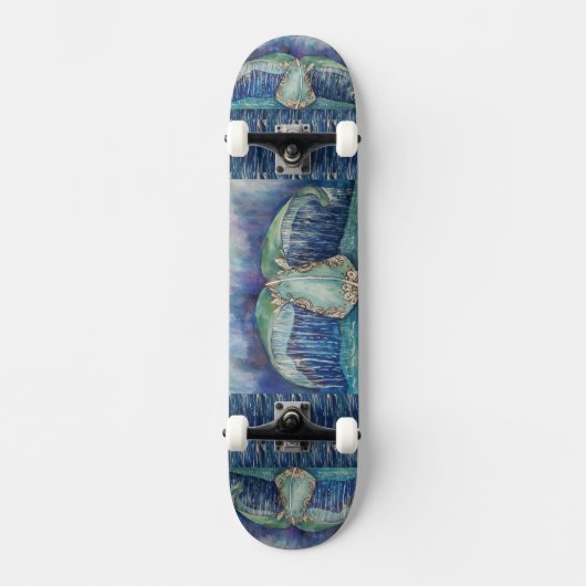 staart skateboard van een walvis (Voorkant)