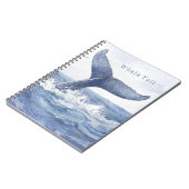 Staart van de blauwe oceanwalvis notitieboek (Linkerzijde)