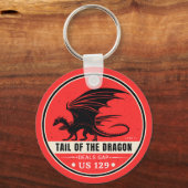 Staart van de Dragon Deals Gap Motorcycle road tri Sleutelhanger (Voorkant)