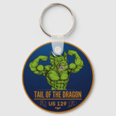 Staart van de Dragon Deals Gap Motorcycle road tri Sleutelhanger (Voorkant)