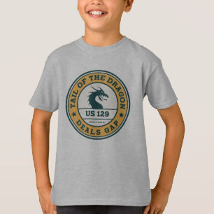 Staart van de Dragon Deals Gap Motorcycle road tri T-shirt